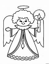 Coloring Page  Christmas angel Coloringme sketch template