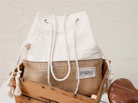 Handmade Jute Burlap Beach Bag | Gadgetsin