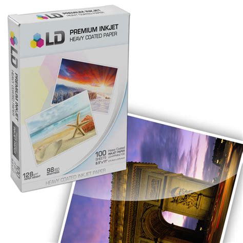 LD Heavy Coated Matte Inkjet Paper 100 Sheet Pack, High Resolution - 123inkjets