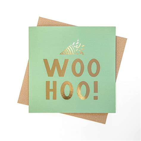 Woo Hoo congratulations card | woo hoo metallic proud of you card | back to school cards for ...