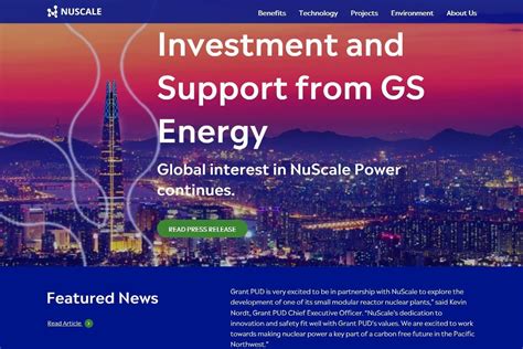 NuScale Power Secures Investment and Support for SMR Deployment from GS ...