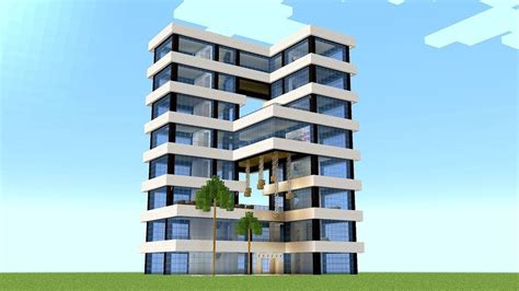 Minecraft - How to Build a Modern Hotel Tower