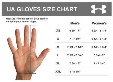 Nike Glove Size Chart - Images Gloves and Descriptions Nightuplife.Com