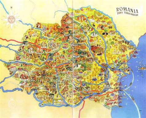 Illustrated Map of Romania [2487x2000] (Prior to M-T Pact) x-post from r/Romania | Geografie ...