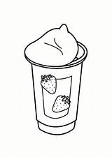 Coloring Page Yoghurt  Free Printables Img 23312 sketch template