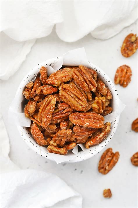 Maple Candied Pecans (Paleo + Vegan) • One Lovely Life