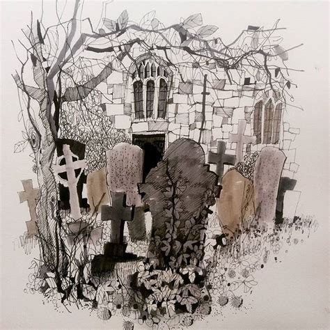 Graveyard Drawing at GetDrawings | Free download