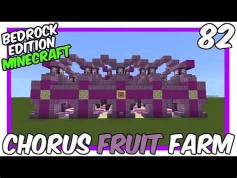 Chorus Fruit & Flower Farm Bedrock Edition : EpicRedstoneMinecraft