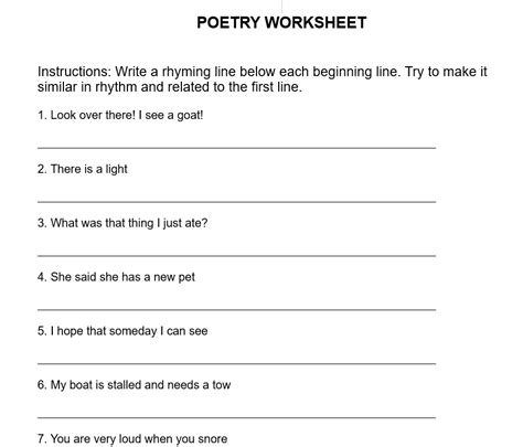 Exploring rhythm in poetry | KS1 English | Teachit - Worksheets Library