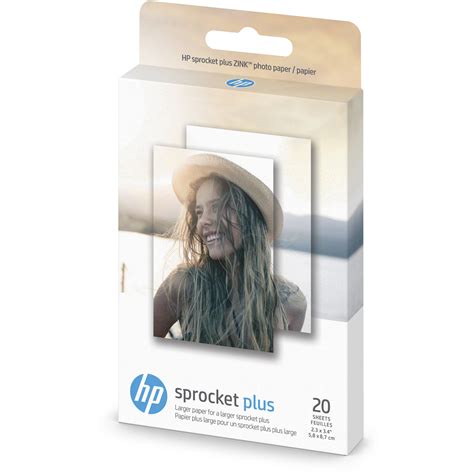 HP Sprocket Plus Photo Paper (20 Sheets, 2 x 10 Packs) 2FR23A