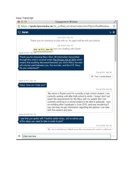 Navy Transcript | PDF