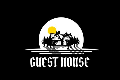 GUEST HOUSE Logo Design Afbeelding door Pliket Studio · Creative Fabrica