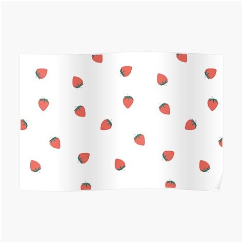 "Strawberry" Poster for Sale by Hov-Shop | Redbubble