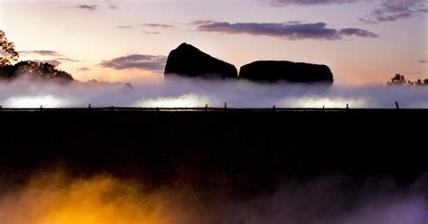 The 'Stonehenge of Japan' bathed in light