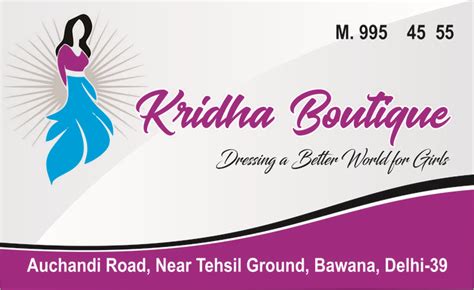 Kridha Boutique Banner | Banner design, Visiting card design, Flex ...