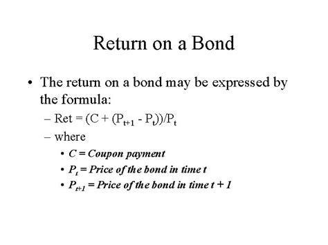 Interest Rates and Returns Some Definitions and Formulas