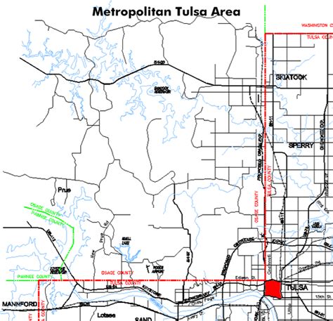 Tulsa County Metro Map