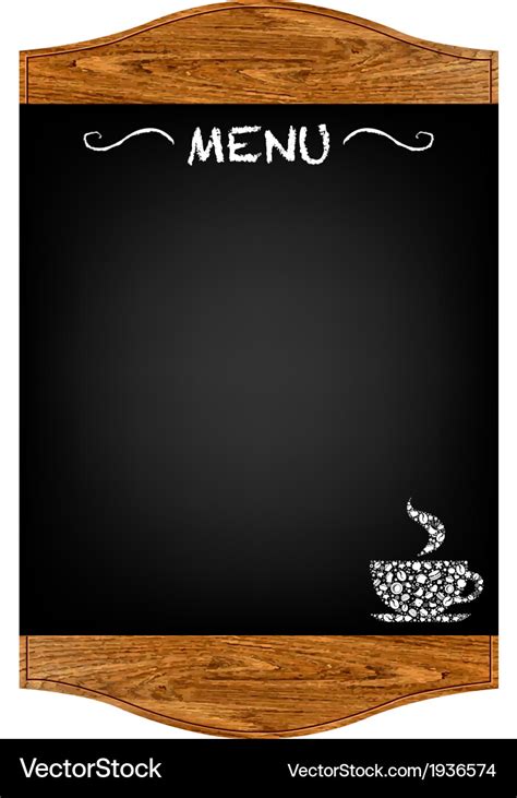 Restaurant menu board Royalty Free Vector Image