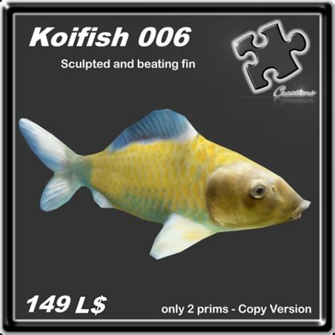 Second Life Marketplace - Koifish / Animal / Sculpted / Animated ...