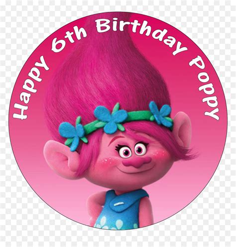 Happy Birthday Trolls Movie, HD Png Download - vhv