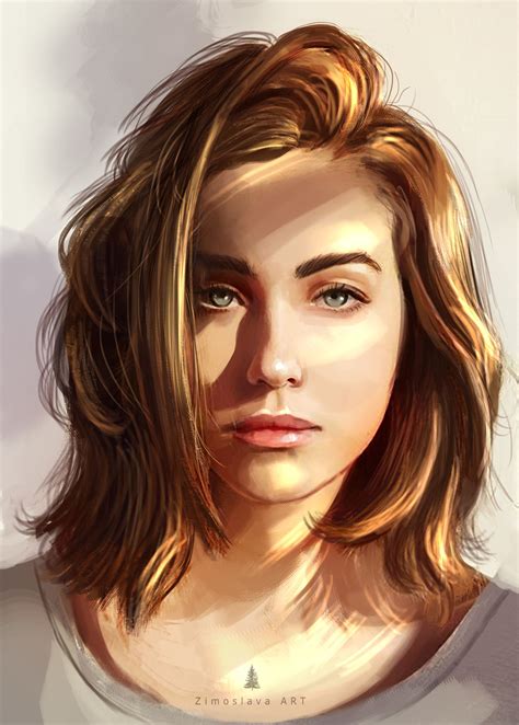 digital art, painting, artwork, portrait display, women, face, HD Wallpaper | Rare Gallery