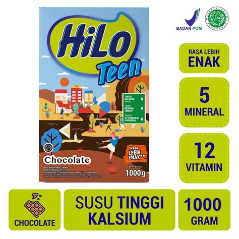 HiLo Teen Chocolate 1000 gram - Susu Tinggi Kalsium | Shopee Indonesia