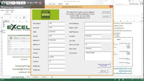 Excel Form Template Design Worksheet