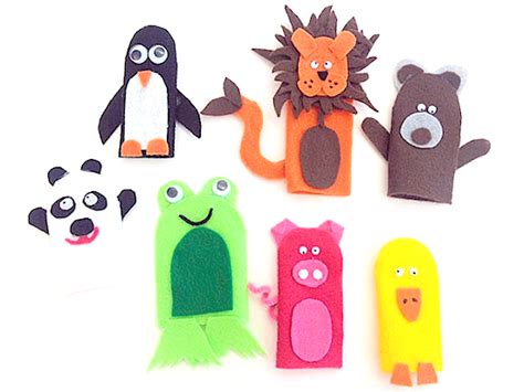 Felt Animal Finger Puppets - Our Kid Things