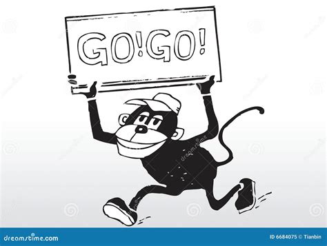 Cartoon Go Go Sign Royalty Free Stock Photo - Image: 6684075