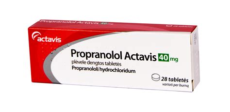 Propranolol Actavis 40mg tabletės N28 | Internetinėje “MANO vaistinėje”