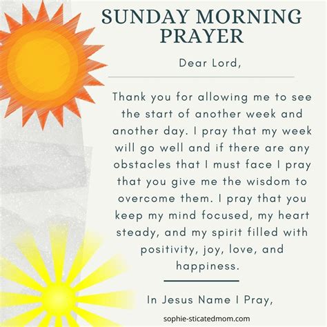 Sunday Prayer