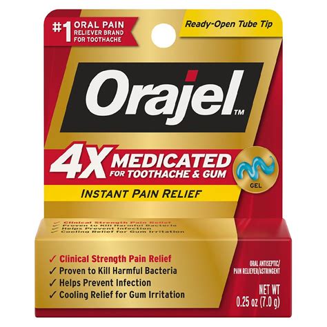 Orajel Pain Relief Gel For Severe Toothache | Walgreens