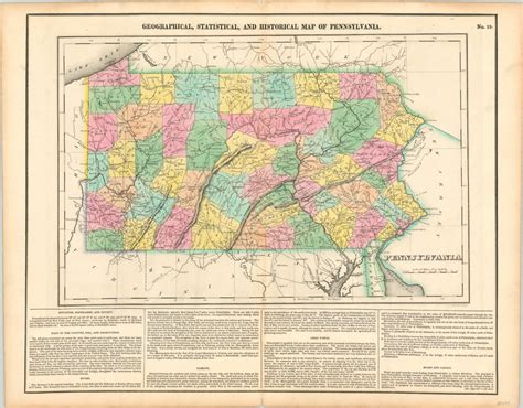 Geographical, Statistical, and Historical Map of Pennsylvania | Curtis ...