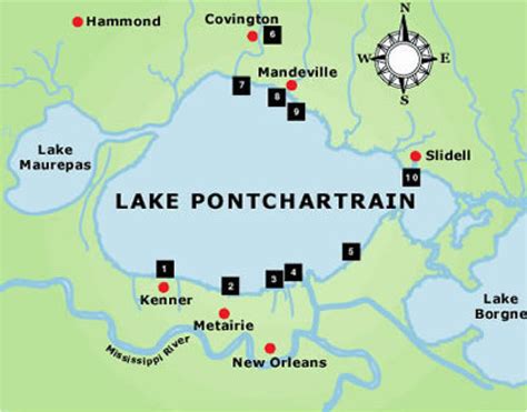 Lake Pontchartrain Basin Foundation water quality sampling station ...