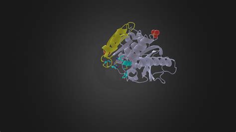 PET hydrolase (PETase) - 3D model by Caitlin Chin (@chincait) [0d76d29] - Sketchfab