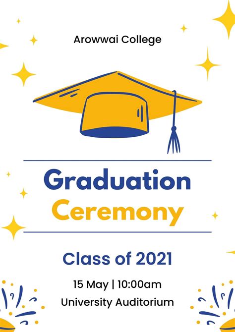 Elementary Graduation Program Template