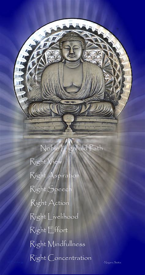 Gautama Buddha - The Noble Eightfold Path Photograph by Roy Erickson ...