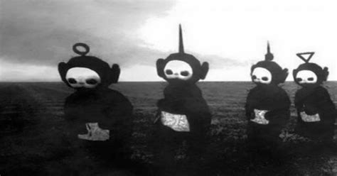 Teletubbies In Black And White Looks Like A Freaking Horror Movie | Images and Photos finder