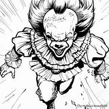 Pennywise Coloring Pages  Free & Printable sketch template