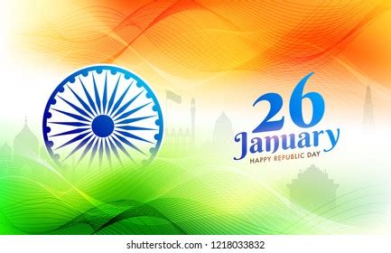 26 January Celebration Background Illustration Famous Stock Vector ...