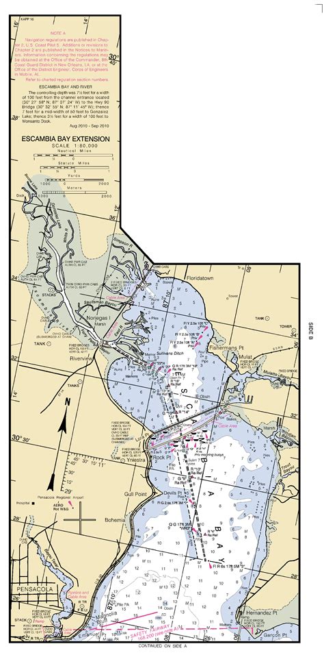 ESCAMBIA BAY EXTENSION nautical chart - ΝΟΑΑ Charts - maps