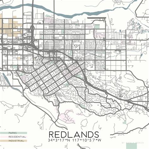 Map Of Redlands California - Park Houston Map