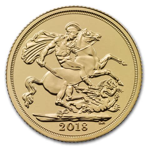 2018 Great Britain Gold Sovereign BU - Walmart.com