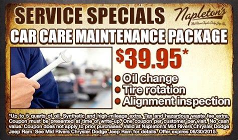 Service Specials | Napleton's Mid Rivers Chrysler Dodge Jeep Ram | New ...