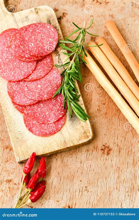 Turkey Salami stock image. Image of gourmet, homemade - 110737153