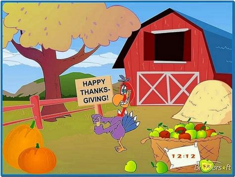 Animated Thanksgiving Screensaver - Download-Screensavers.biz