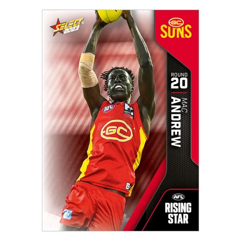 2023 AFL Round 20 Rising Star - Mac Andrew - Gold Coast – Select Cards