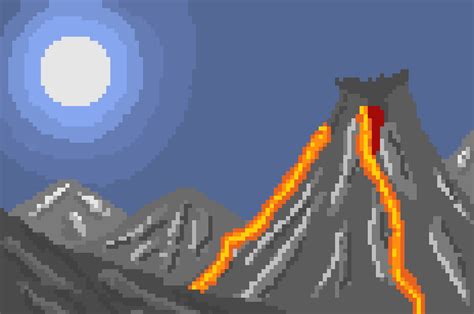 volcano | Pixel Art Maker