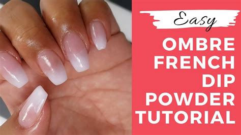 Ombre French Dip Powder Nail | Tutorial - YouTube