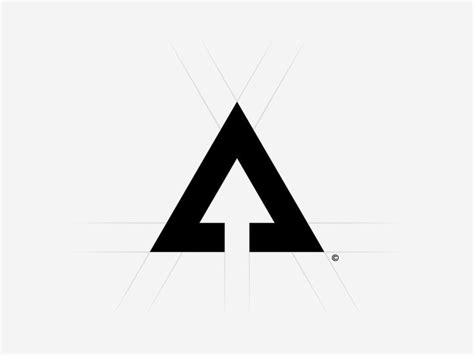 A / Arrow | Arrow design logo, Logo design inspiration creative, Geometric logo